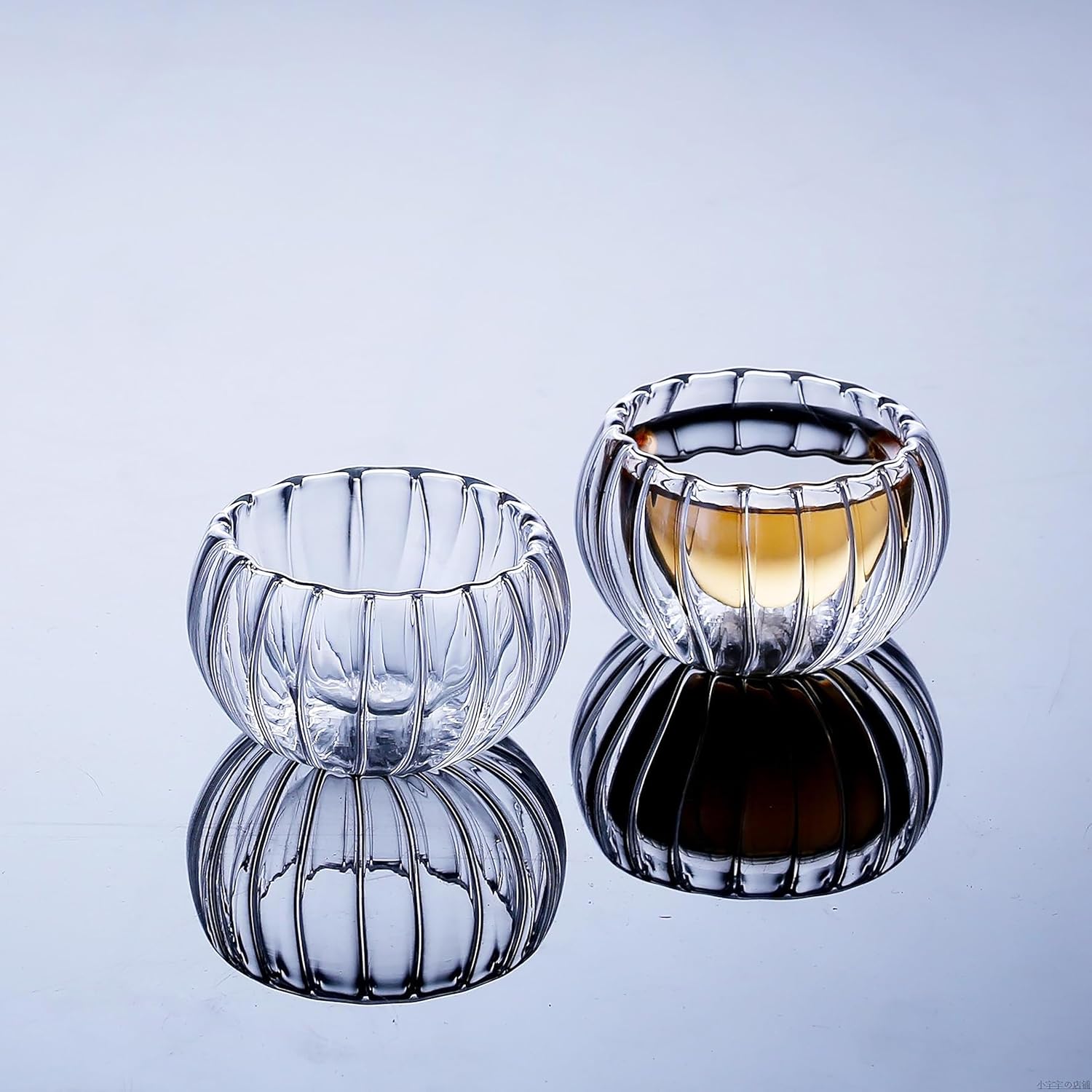 Dekoratif Cam Lokumluk, 8x8 cm, 6'lı Set