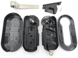 AutoHan Keys Doblo, Linea, Uyumlu 3 Tuşlu Uzaktan Kumanda Kabı, Siyah Anahtar Koruma Kılıfı