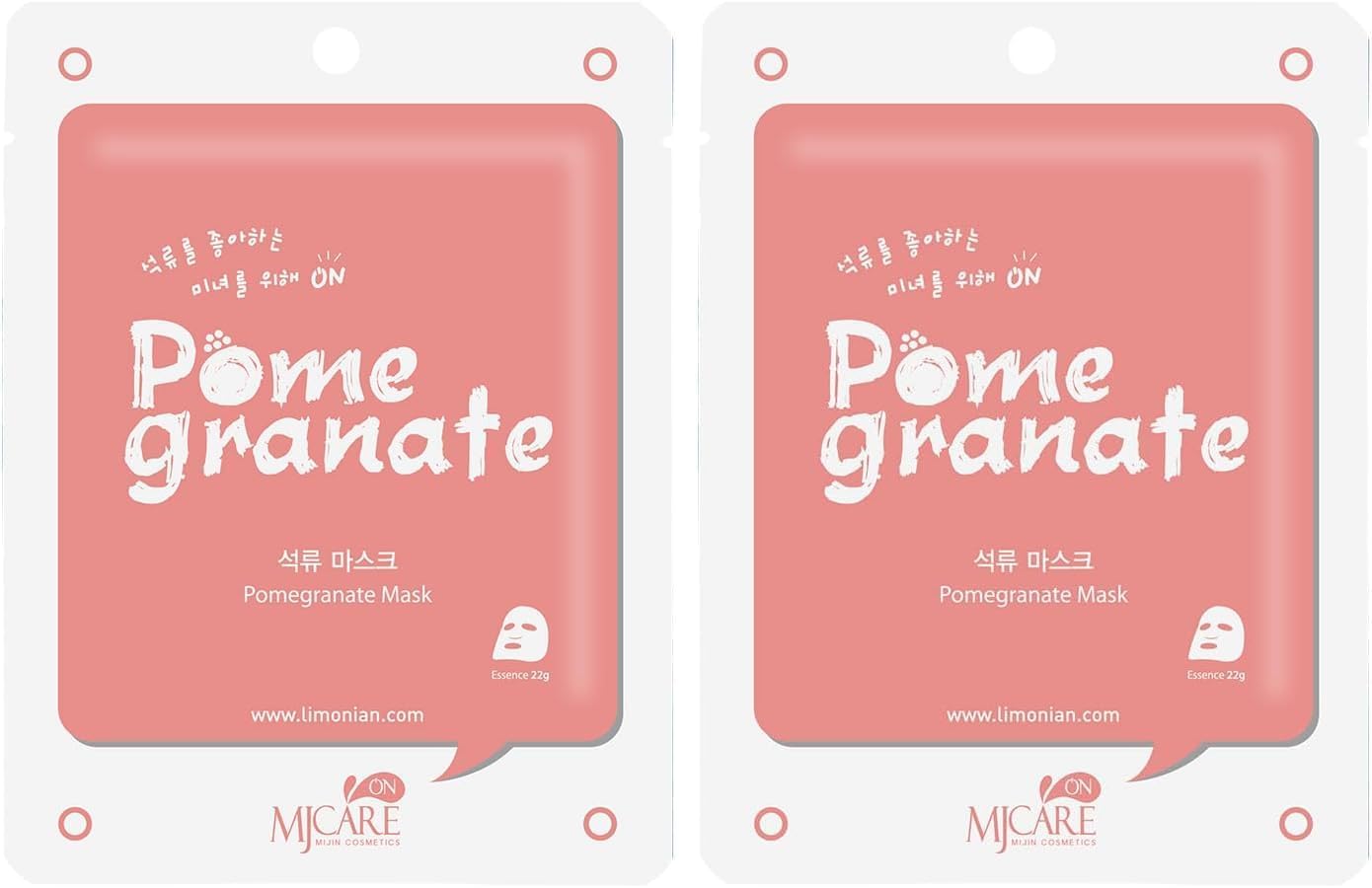 Mjcare On Pome Granate Mask Mjcare On Nar Özlü Yüz Maskesi 2li paket
