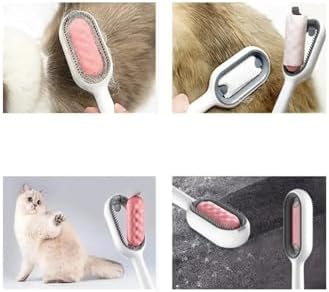Alternative view of Kedi Köpek Masajlı Silikon Tüy Temizleme Toplama Fırçası, Islak Mendil Aparatlı