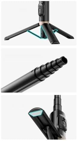 Alternative view of Selfie Stick – Kablosuz Bluetooth Uzaktan Kumandalı, 360° Döner Başlıklı, 215-730 mm Ayarlanabilir, iOS ve Uyumlu, Alüminyum Alaşımlı Hafif Taşınabilir | Q12