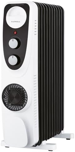 Lux11-Fp-Bw 11 Dilim 2700 Watt Turbo Fanlı Yağlı Radyatör (siyah/beyaz)