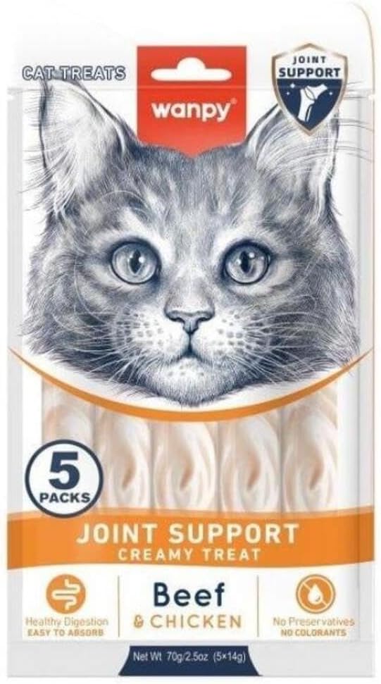 Support Sığır Eti ve Tavuklu Krema Kedi Ödülü 5x14 Gr