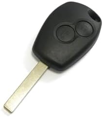 AutoHan Keys Renault Clio 3, Kangoo 2, Uyumlu 2 Butonlu Siyah Anahtar Kabı, 2006-2012 Model