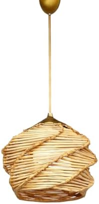 Alternative view of Primante Handmade Tekli Sarkıt Natural | El Yapımı, Modern, Doğal Dokulu Aydınlatma | 20-37 cm | E27 Duy Uyumlu | Metal Gövde