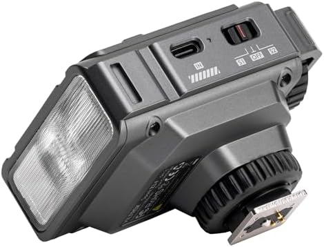 Alternative view of TTL, Kamera için 1800mAh Açık Kamera Flaşı, 26W/s 5600K Kamera için Küçük Flaş, GN16 Mini Flaş, 1s Geri Dönüşüm Süresi, Softbox ile (Spark Z3-C, Gri)