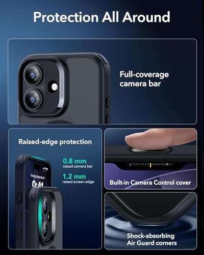Alternative view of 17 için Kılıf Kamera Korumalı Şarj Özellikli Lens Hediyeli Mat Şeffaf Renkli Standlı için Kılıf (Siyah)
