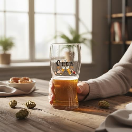 Büyük Boy Renkli Baskılı Cam Bardağı Glass 500 ml