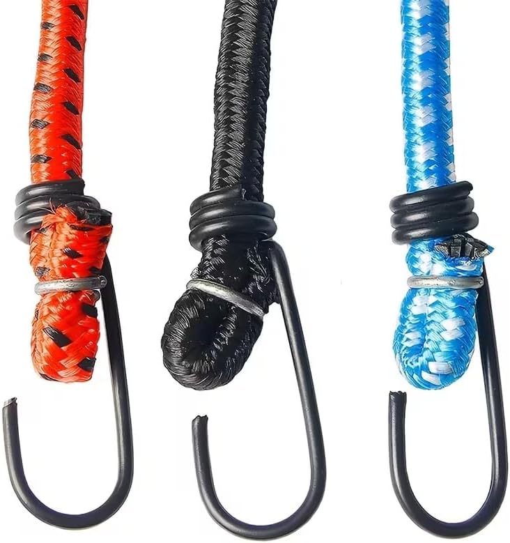 Alternative view of Bagaj Ahtapotu 6’lı Asorti Set, 100 cm Sabit Ve 1,5 Mt Uzayabilen Kalın Bagaj Lastiği, Kancalı Gergi İpi, Araba, Bisiklet, Motosiklet ve Yük Sabitleme İçin Dayanıklı Taşıma Aparatı