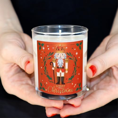 – Kurşun Asker (Nutcracker) Tasarımlı Mum, Turuncu Renk Temalı, 135 g Doğal Biyo, 40 Saat Yanma Süresi, Cam Kavanoz, Şık Bristol Kutulu, Yılbaşı Koleksiyonu Hazır Hediye