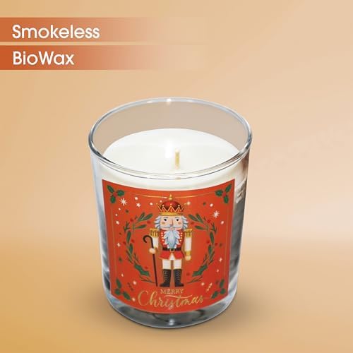 Alternative view of – Kurşun Asker (Nutcracker) Tasarımlı Mum, Turuncu Renk Temalı, 135 g Doğal Biyo, 40 Saat Yanma Süresi, Cam Kavanoz, Şık Bristol Kutulu, Yılbaşı Koleksiyonu Hazır Hediye