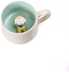 Alternative view of 3D Sevimli Koyun Figürlü Porselen Sürpriz Kupa - 350 Ml, Şık Ve Eğlenceli Tasarım,Mavi
