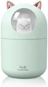 Alternative view of Sevimli Kedi Tasarımlı Aromaterapi Nemlendirici Hava Nemlendirici Difüzör - Usb Bağlantılı,Yeşil