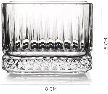 Alternative view of 6'lı Kristal Desenli Cam Kase Seti - Şeffaf, Tatlı ve Meze Sunumu İçin, Bulaşık Makinesinde Yıkanabilir, Modern Tasarım