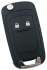 AutoHan Keys Astra J, Insignia, Corsa E için 2 Butonlu Anahtar Kabı, Siyah, Anahtar Kasası