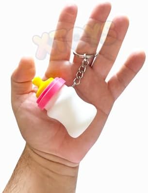 Alternative view of Tıklanabilir Bebek Biberonu Giderici Oyuncak, Hediyelik Anahtarlık Çanta Aksesuarı | MilkyPop (Pembe)