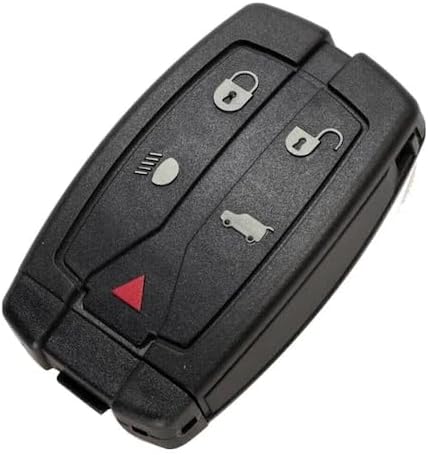 AutoHan Keys Land Rover Freelander 2 Uyumlu Akıllı Anahtar Kumanda Kabı, Siyah, Plastik, 5 Tuşlu, Anahtar Muhafazası