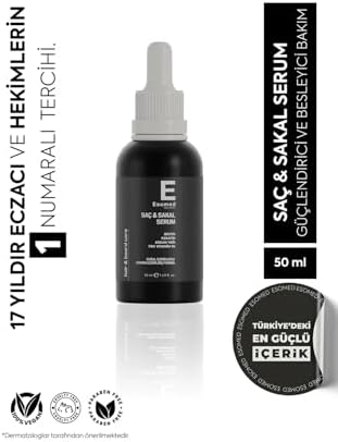 Saç ve Sakal Dökülmesine Karşı Saç ve Sakal Kıl Uzatıcı Serum Bitkisel Saç Sakal Serumu 50ml