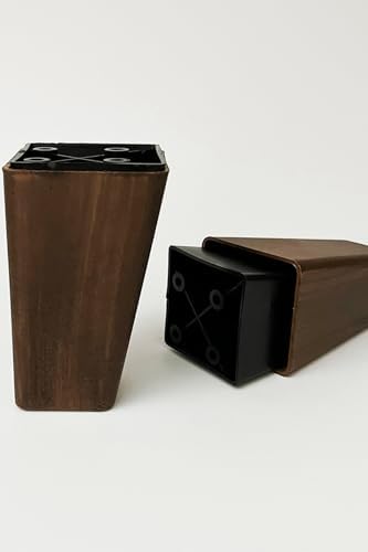 Atlas, Plastik Köşeli Konik Mobilya Ve Koltuk Ayağı Ceviz 10cm (4 Adet)