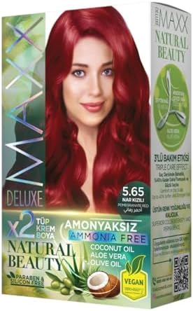 Natural Beauty Amonyaksız Set Saç Boyası 5.65 Nar Kızılı