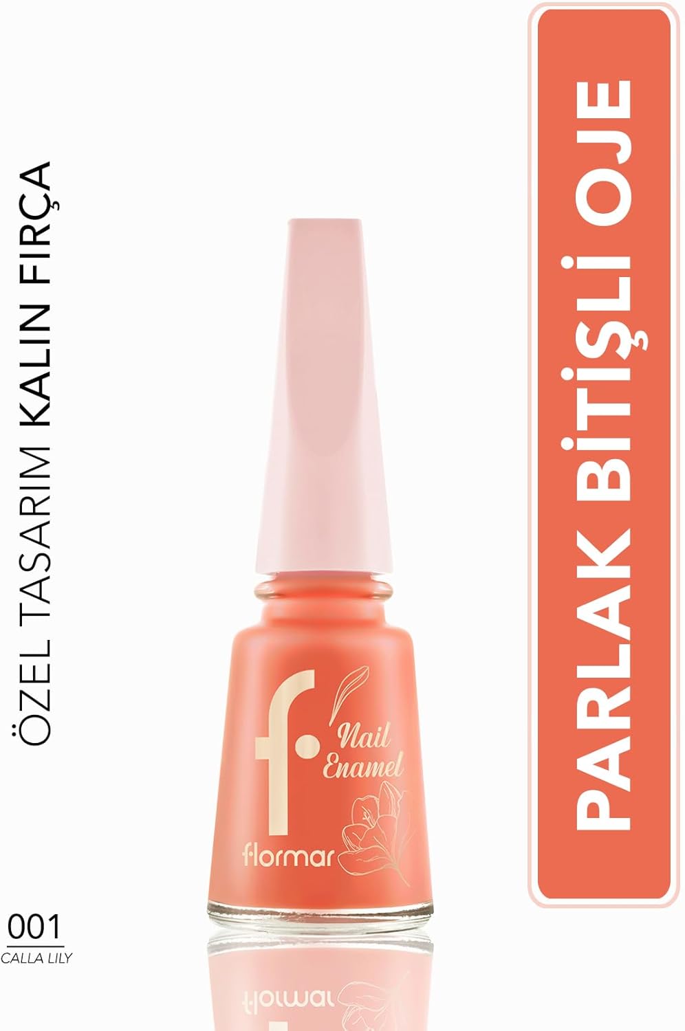 Yoğun Pigmentli & Uzun Süre Kalıcı Parlak Bitişli Oje - 001 CALLA LILY