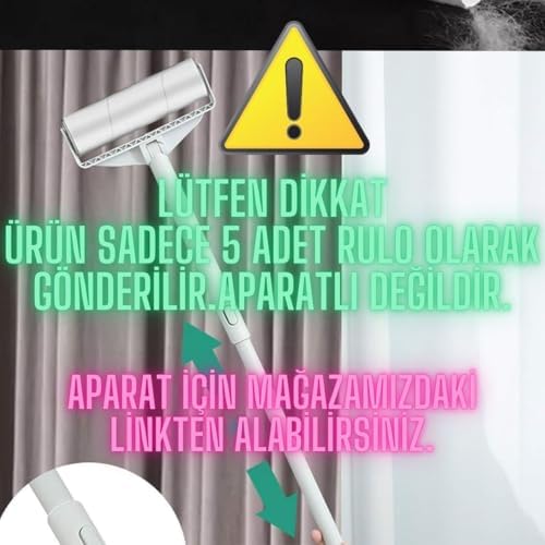 Alternative view of 5 Adet Yedek Tüy Toplayıcı Rulo 16 cm Kedi Köpek Tüyü Toplayıcı Yapışkanlı Yedek Rulosu