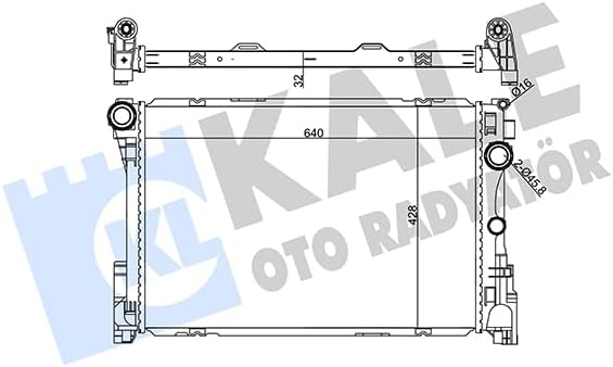 Su Radyatörü Al/Pl/Brz 32Mm Benz C--Cls-E--Slk-Slc Mt KAL 355655