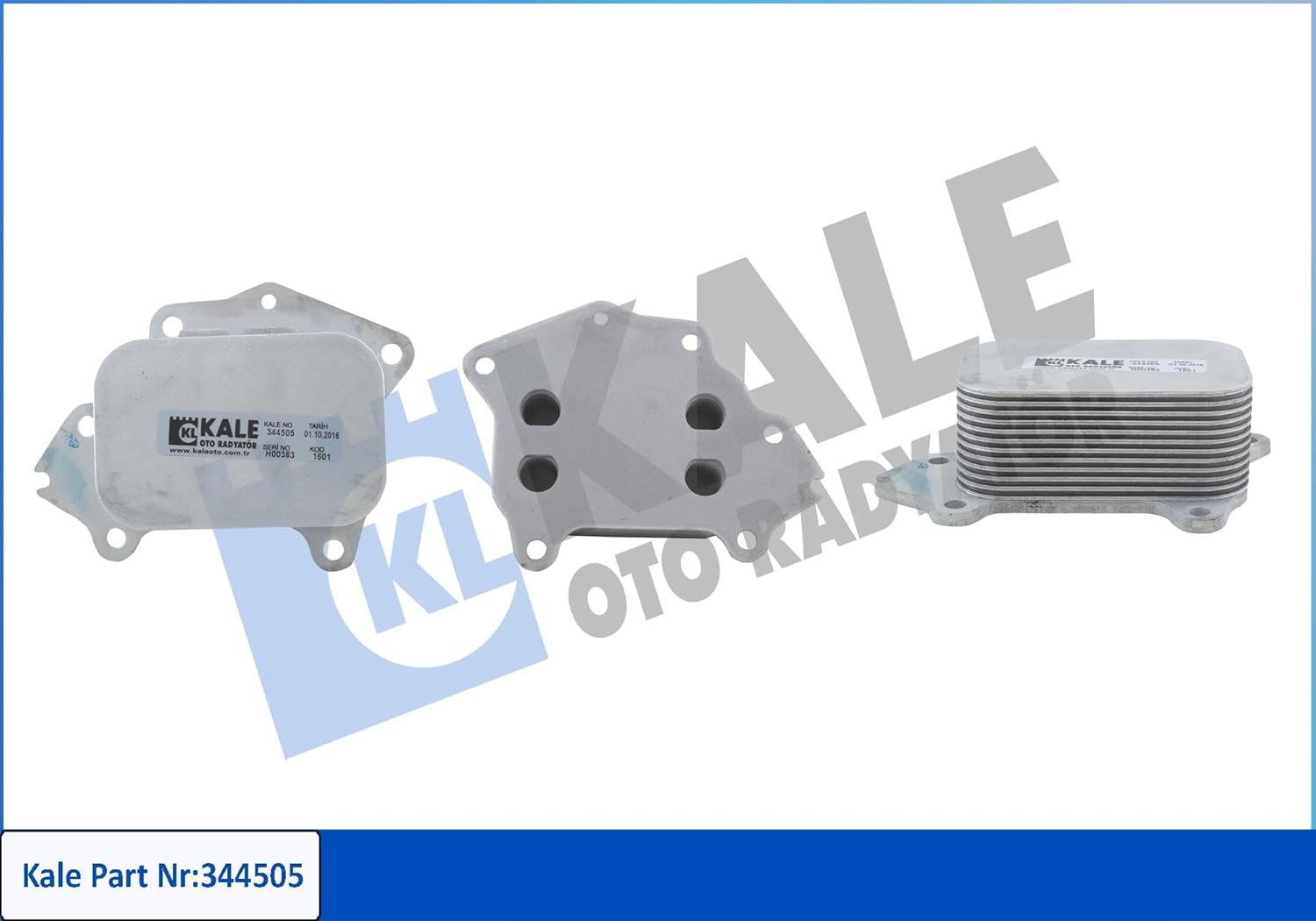 Yağ Soğutucu Montaj Aparatli Pugeot 107, 206, 307, 407, Partner II, C1, C2, C3, Dv4, 1.4 Hdi Berlingo II 1.6 Hdi, Fiesta-Focus Cmax-Fusion - KAL 344505