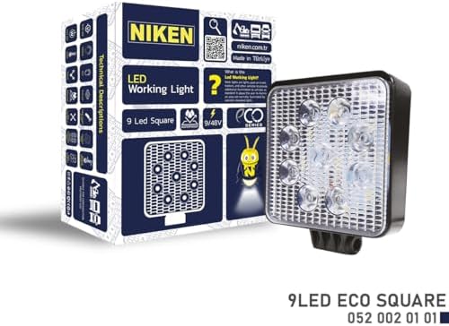 Çalışma Lambası Eco 9 Ledli Kare NKN 052 002 01 01