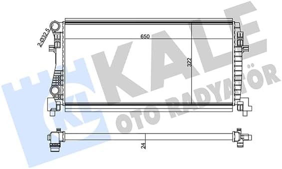 Su Radyatörü Mekanik A3, Q2,, St, Octavia III, Yeti, Golf VII, Golf Sportsvan KAL 355555