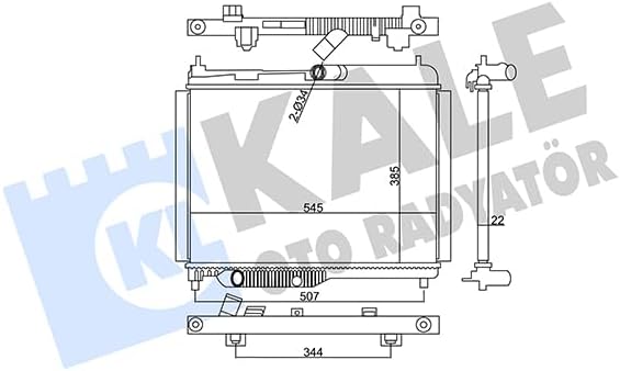 Su Radyatörü Al/Pl/Brz 22Mm Ecosport-Fiesta VII-Tourneo Courier-Transit Courier KAL 355745