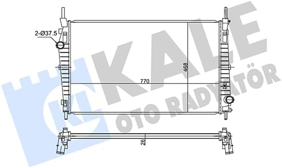 Su Radyatörü Transit V347-V348 200 Ps 3.2 06 KAL 351275