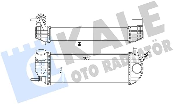 Turbo Radyatörü Intercooler 2 Sira Pa Renault Kangoo III 1.5 Dci K9K 08 KAL 344980