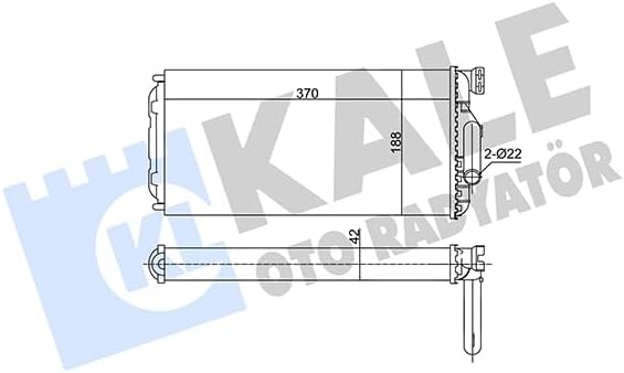 Kalorifer Radyatörü -Benz Atego 98-04, Axor 02-04 KAL 354920