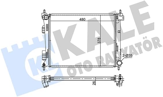Su Radyatörü IV, I20, Kia Rio III KAL 354275