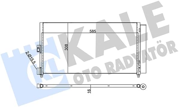 Klima Radyatörü Doblo 01 Idea 04 03 Lancia Ypsilon 06-11 1.3 Jtd-1.9Jtd KAL 386000