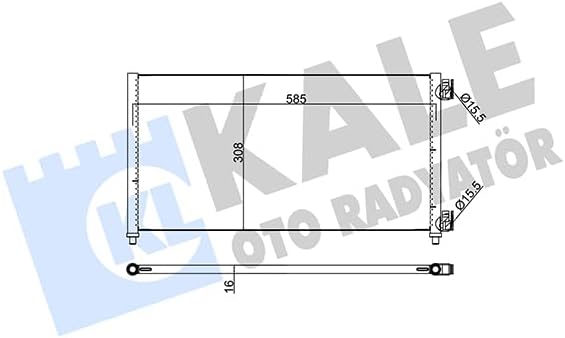 Klima Radyatörü Kondenser Kurutuculu Al/Al Doblo 1.3 Jtd 0, 1.9 Jtd 01, Idea 04, 03, Lancia KAL 378200