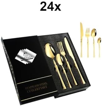 Alternative view of Çelik 24 Parça 6 Kişilik Yemek Kaşık Çatal Bıçak Set cin738sr