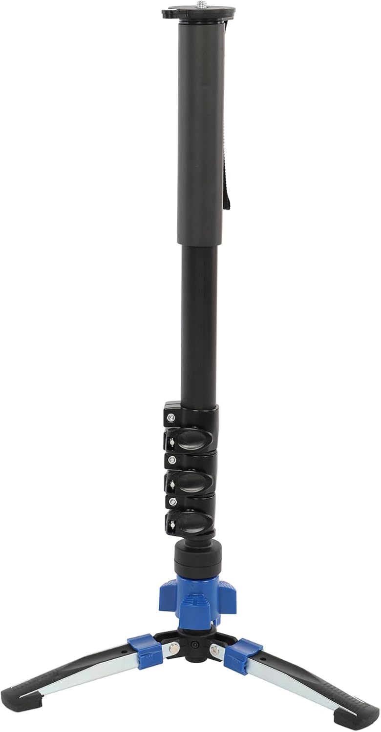 MP-360X Monopod – 160 cm Yükseklik | Çıkarılabilir Sabitleme Ayağı | Hafif (675 g) & Sağlam | 4 kg Taşıma Kapasiteli |, Aynasız & Video Kameralar için