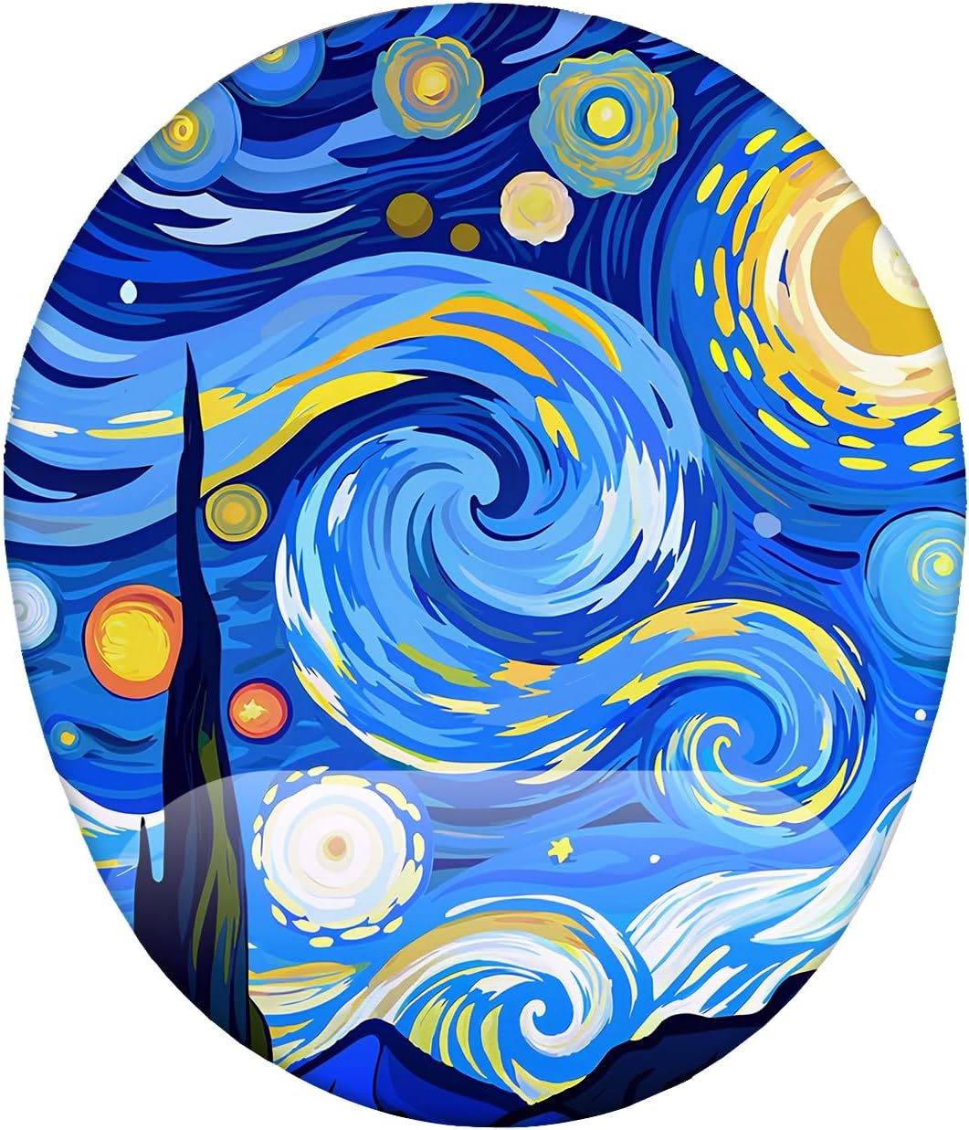 Alternative view of Yıldızlı Gece İllüstrasyon Bilek Destekli Mouse Pad