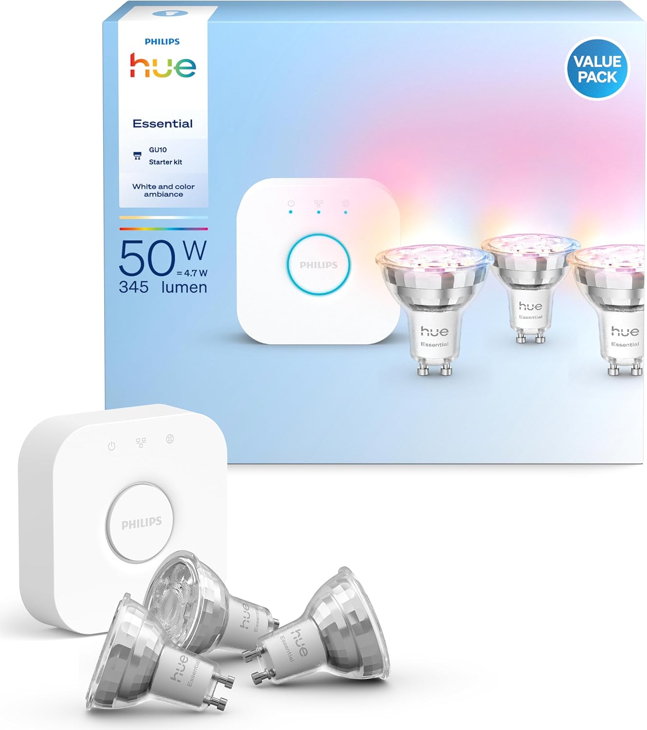 Alternative view of Hue 3'lü GU10 Spot Başlangıç Seti 345 Lumen