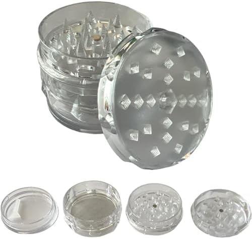 Alternative view of GRINDER Parçalayıcı PLASTİK baharat öğütücü herb spice 4 katmanlı (60MM-SEFFAF)