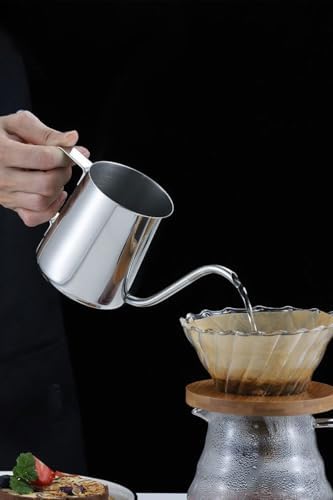 Çelik Ölçekli 350 ml 7 Cup Kahve Demleme ibriği Espresso Su ibriği mt116