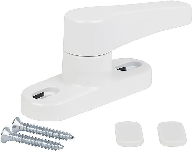 Alternative view of 6 Adet Kapı ve Pencere Emniyet Kilidi – 360° Dönebilir PVC Güvenlik Mandalı, Hırsızlık Engelleyici ve Çocuk Güvenliği Kilidi, Çekmeli Pratik Kilit Seti