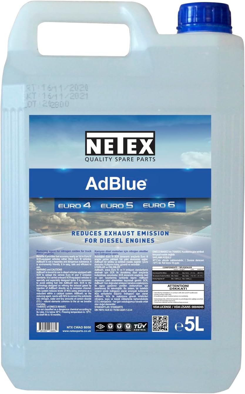 Alternative view of Adblue Katalitik ve Konvektör Temizleme Sıvısı 5 Lt - NTX CWAD B050