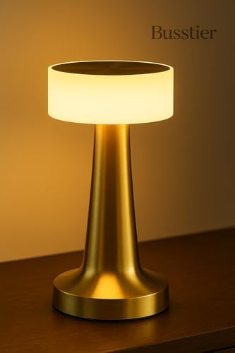 Alternative view of 3 Modlu Dokunmatik Denver Altın Masa Lambası Kablosuz Şarj Edilebilir USB Şarjlı Led Masa Lambası Modern Tasarımlı Taşınabilir Gece Lambası Metal Gövdeli