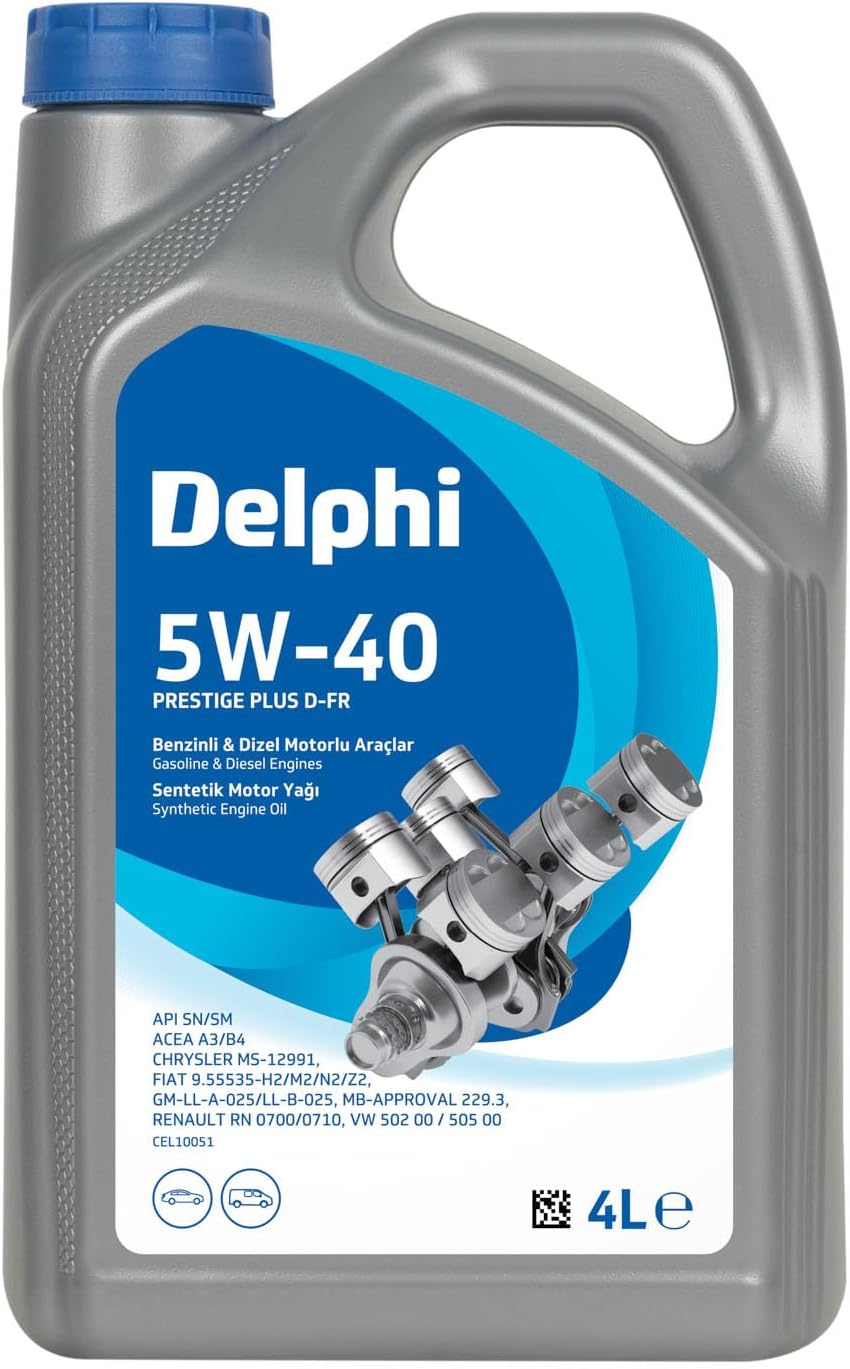 Delphi Motor Yağı Yarı Sentetik Prestige Plus D-Fr 5W-40 4Lx4 DEL CEL10051