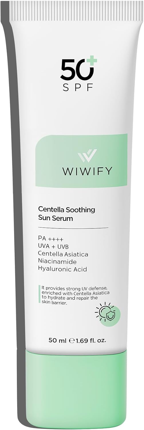 Yatıştırıcı Onarıcı Yüksek Korumalı Centella Soothing Sun Serum Spf 50+ Pa++++ 50ml Güneş Kremi
