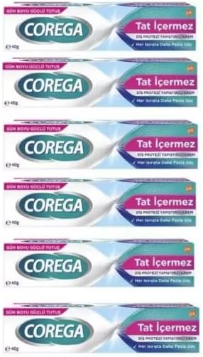 Corega Tat Içermez Protez Yapıştırıcı Krem 40Gr - 6 Adet