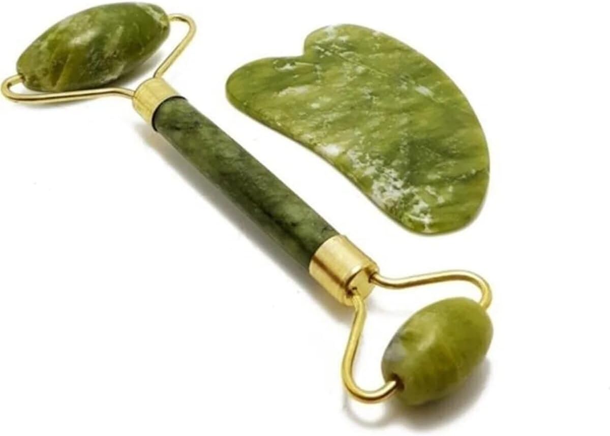 Alternative view of Taşı Face Roller Ve Kalp Gua Sha 2'li Set